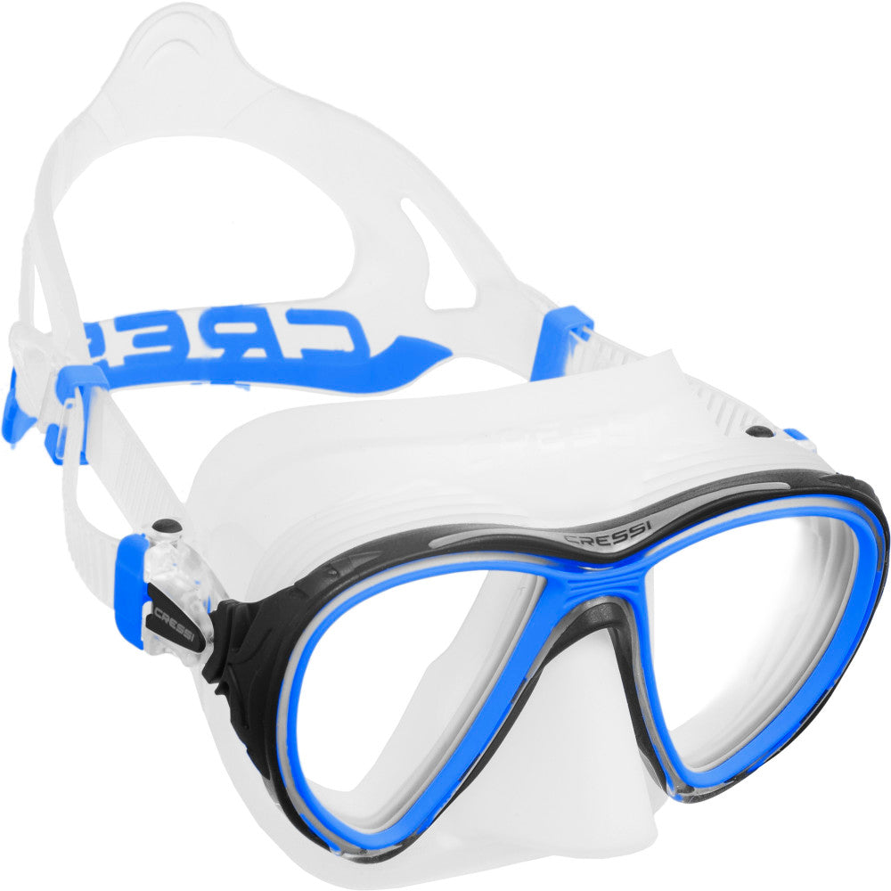 Cressi Big Eyes Evolution diving mask including prescription lenses